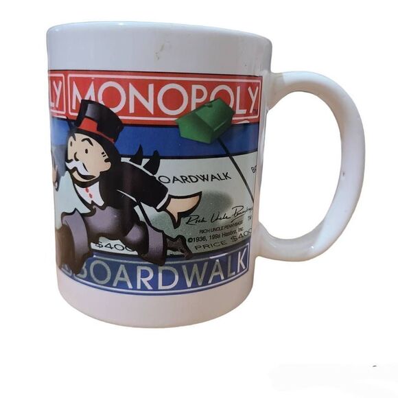 Vintage Monopoly Boardwalk Coffee Mug, Cup - Picture 1 of 5